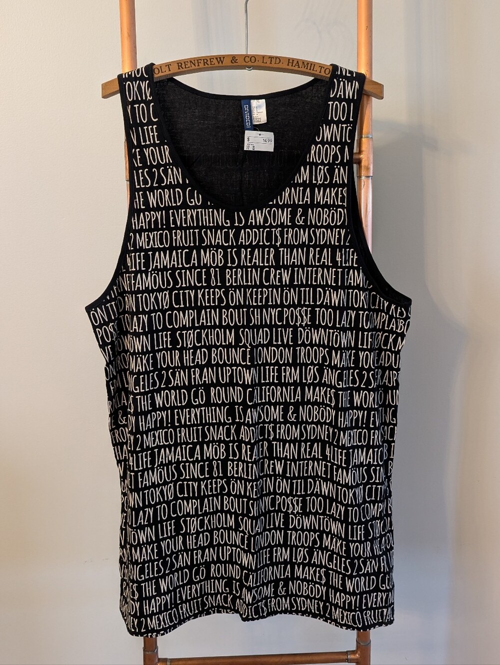 H&M Divided collection - AOP Tank Top  New w/Tags - Medium (Oversized)